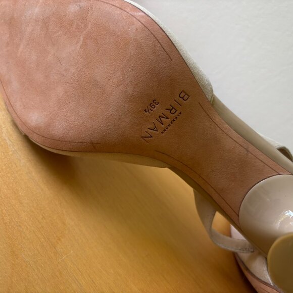 Alexandre Birman Clarita 85MM Slingback Stiletto Pumps Beige Tan - Picture 5 of 6